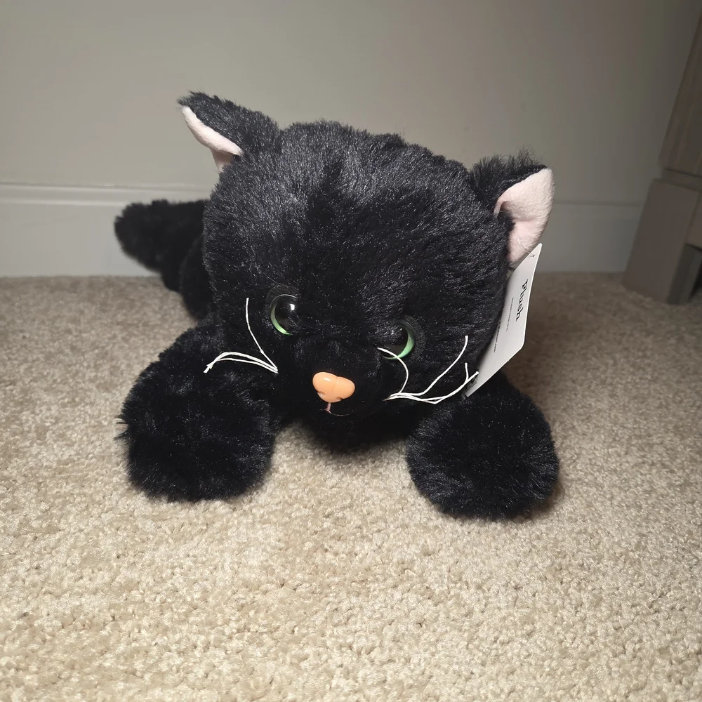 Plush Black Cat Toy